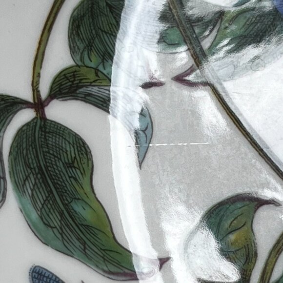 Portmeirion Botanic Garden Deep Oval Serving Bowl Dish 9" Clematis England Vtg. - Picture 9 of 10